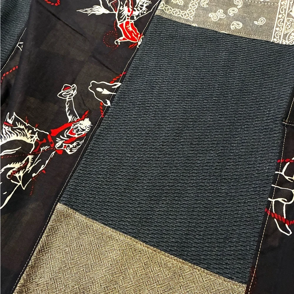 CUSTOM RRL/RL PATCHWORK SCARF (100% UPCYCLED RALPH LAUREN FABRICS)- 1 OF A KIND